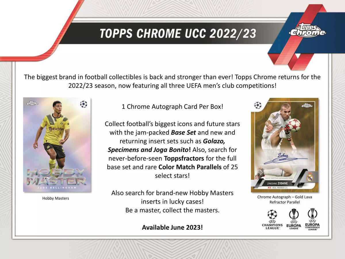 2022-23 Topps UCC UEFA Club Competition Chrome Hobby Box 1