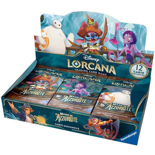 Disney Lorcana TCG Azurite Sea Mare di Azzurrite Booster Display Box ITA
