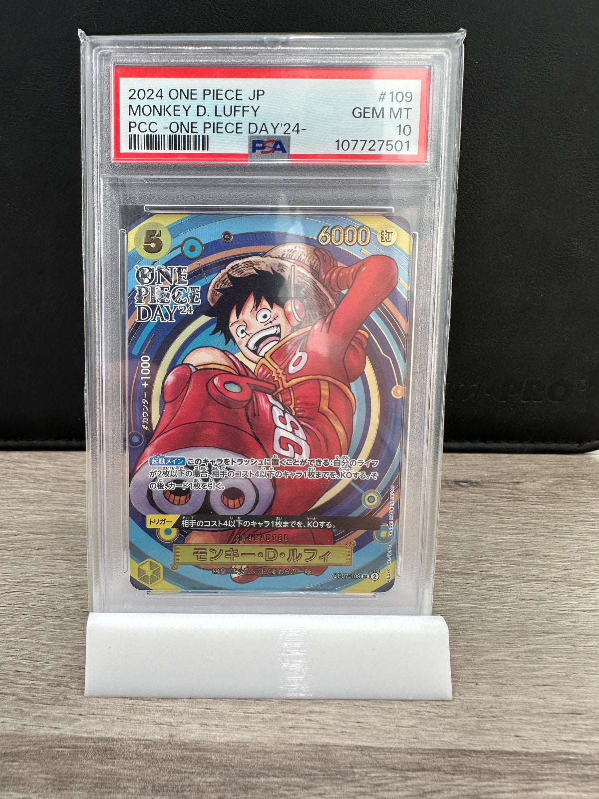 One Piece PSA 10 Monkey D. Luffy 109 One Piece Day '24 2024 Japanese