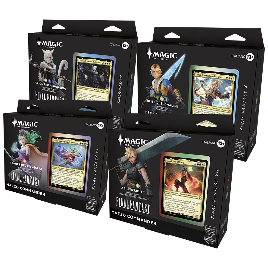 Magic Final Fantasy Commander Display 4 Deck ITA