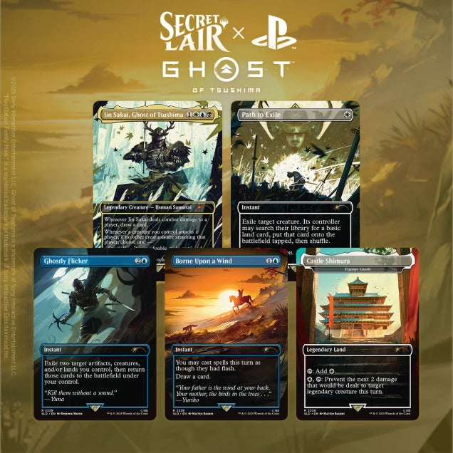 Magic Secret Lair x Playstation Ghost of Tsushima