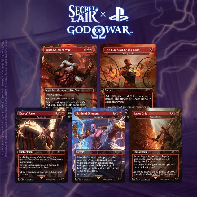 Magic Secret Lair x Playstation God of War: Greek