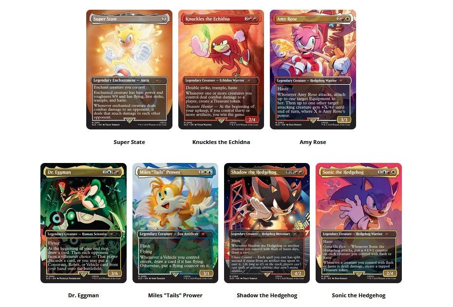 Magic Secret Lair x Sonic SuperDrop Friends & Foes No Foil