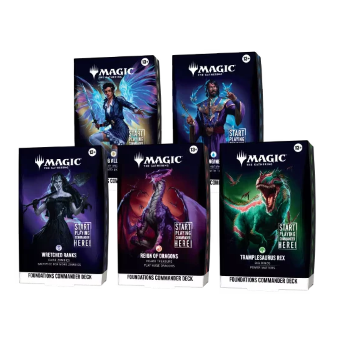 Magic The Gathering Foundations Commander Deck Bundle ENG