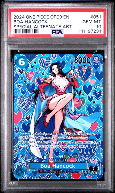 One Piece PSA 10 Boa Hancock #OP07 051 Special Alternative Art 2024 EN