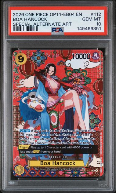 One Piece PSA 10 Boa Hancock #OP14 112 Special Alternative Art 2024 EN