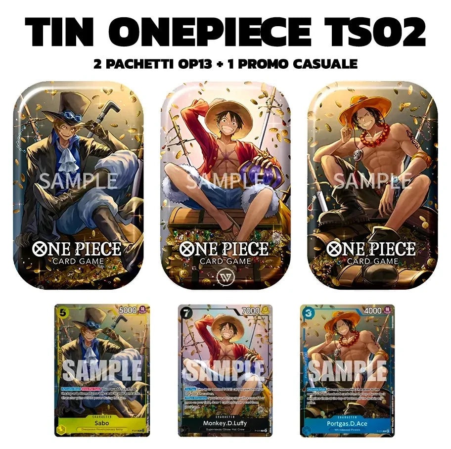 One Piece Card Game Tin Pack Set Vol.2 TS02 ENG Sealed Case 12 Tin