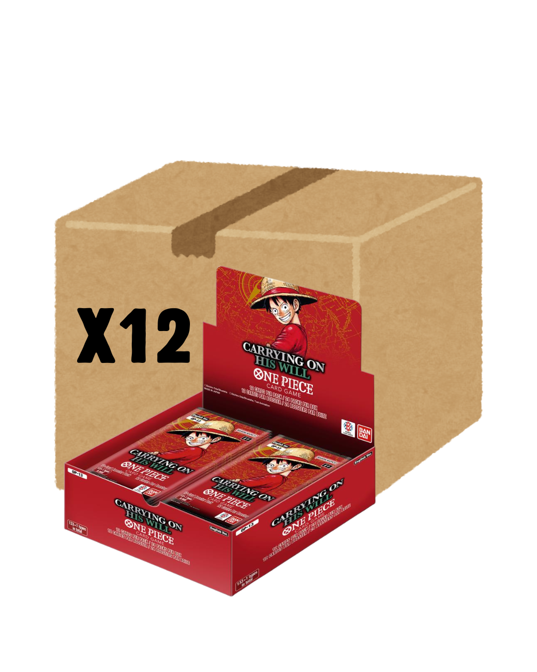 One Piece Card Game OP13 Carrying on His Will Sealed Case ENG