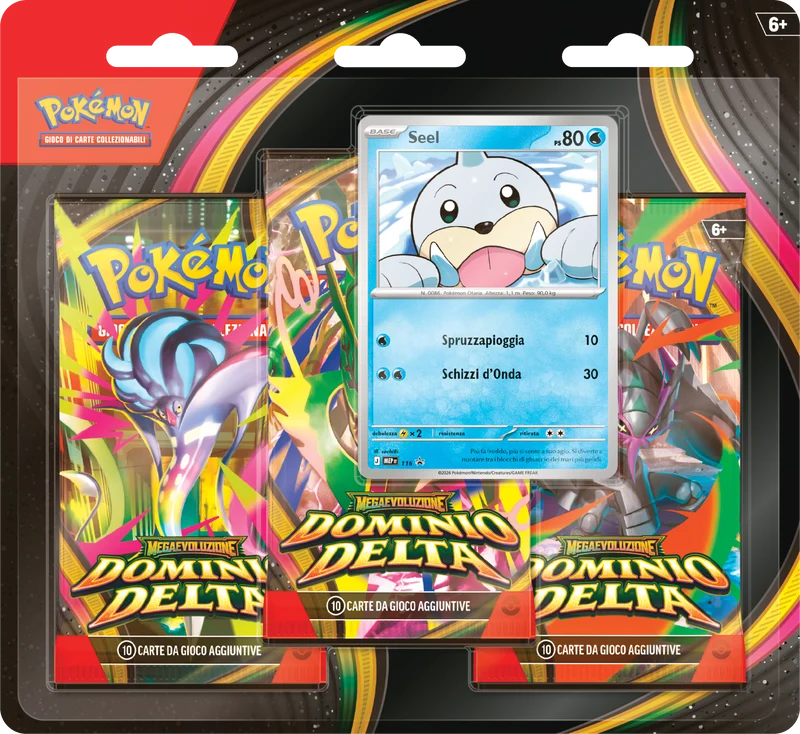 Pokemon Dominio Delta Blister 3 Bustine ITA