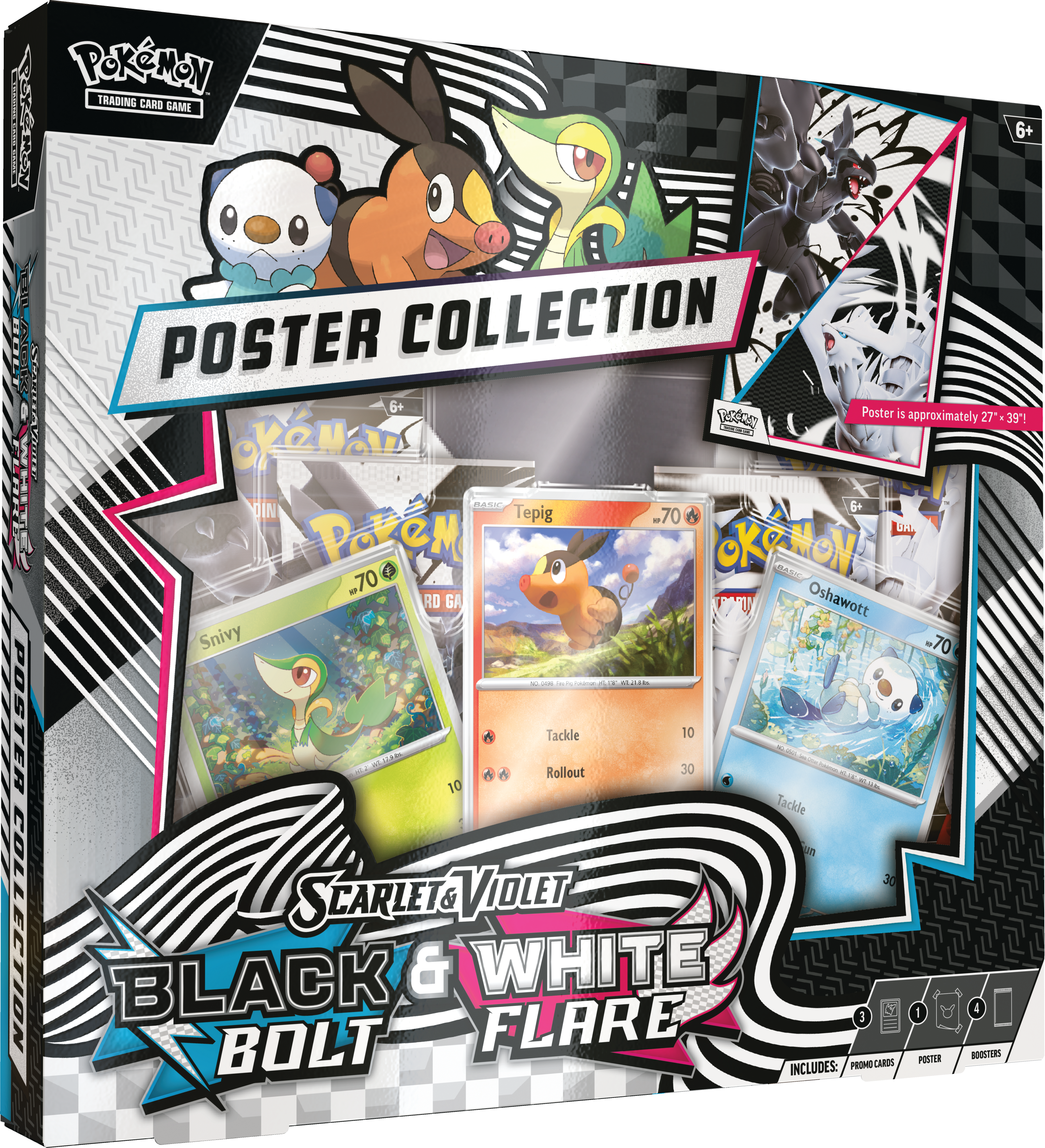 Pokemon Black Bolt & White Flare Poster Collection ENG