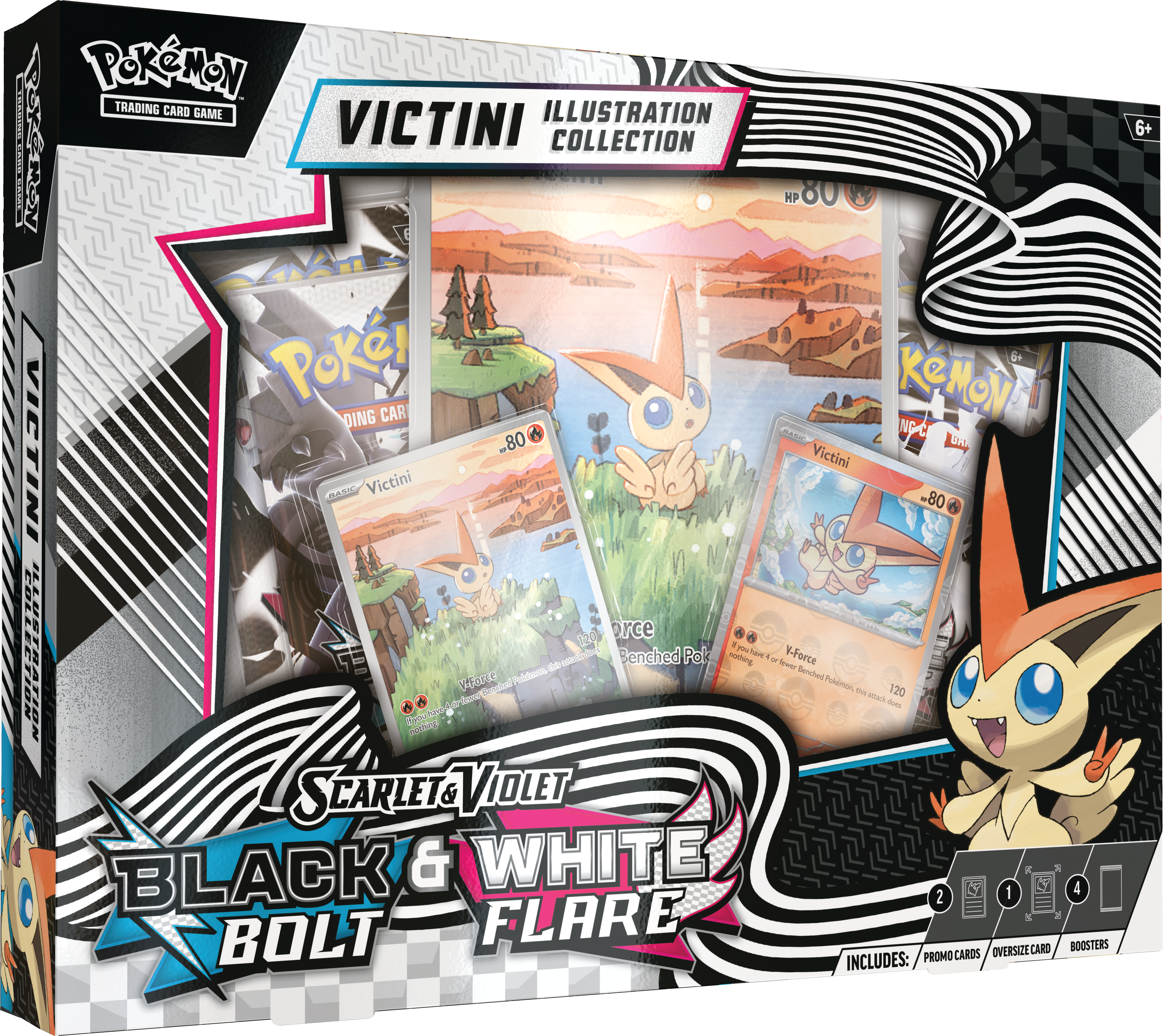 Pokemon Black Bolt & White Flare Victini Illustration Collection ENG