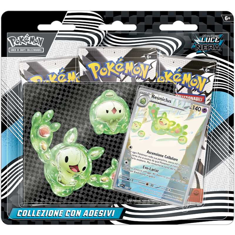 Pokemon Collezione con adesivi Luce Nera ITA