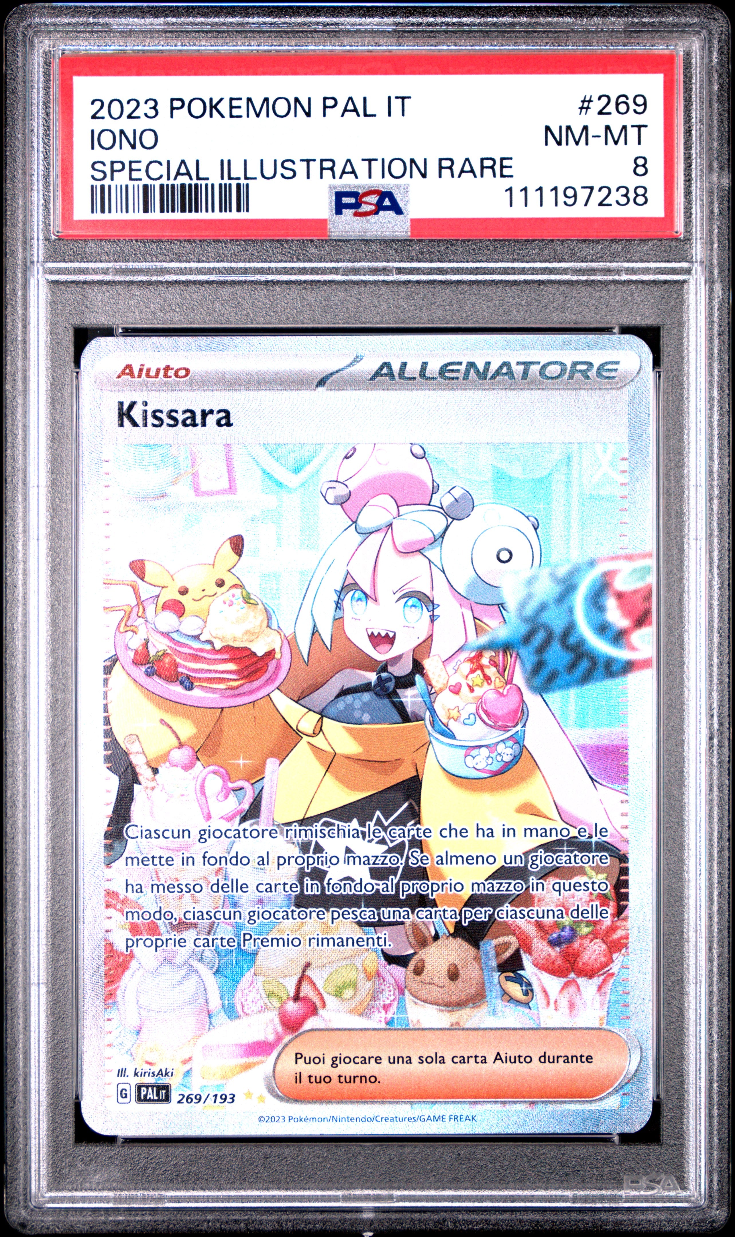 Pokemon PSA 8 Kissara 269 PAL Evoluzioni a Paldea 2023 ITA