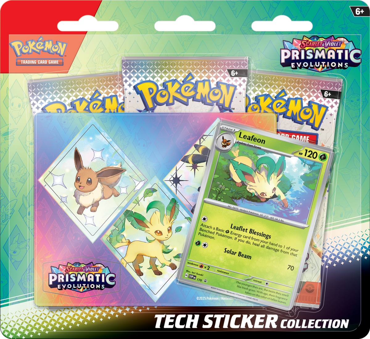 Pokemon Evoluzioni Prismatiche con Adesivo Leafeon ITA
