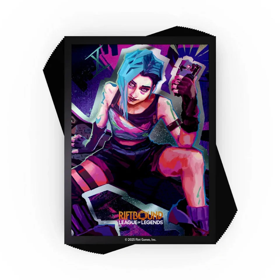 Riftbound League of Legends Set One Origins Jinx Art Sleeves